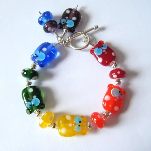 Custom Rainbow Hamster Bracelet