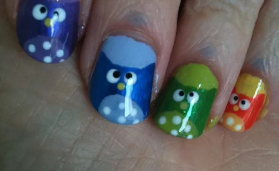 Little Owls manicure