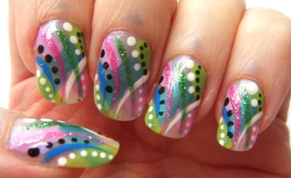 Mermaid Abstract Manicure