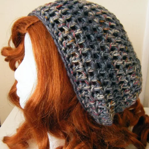 Steel Slouch Hat - Teen&Adult Size - 100% acrylic yarn