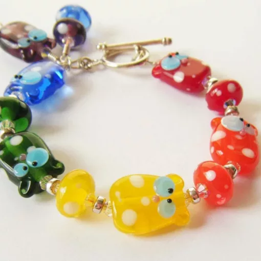 Bright Rainbow Hamster Bracelet